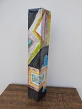 Haut vase carré